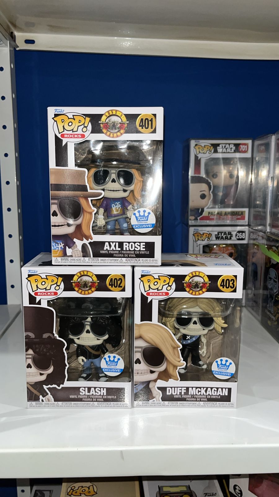 Funkos - Fernanda pacheko, guns & roses 3 pops